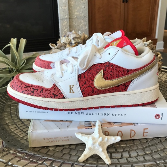 NIKE AIR JORDAN YOUTH 1 LOW SE “SPADES” - Picture 6 of 13